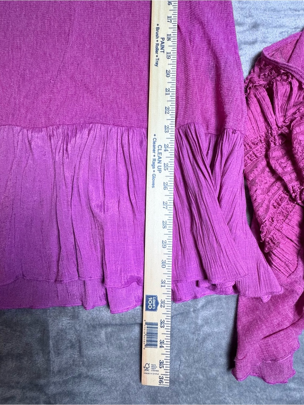 Pretty Angel 2 Piece Boho Lagenlook Tunic Set Pink Lace Layered Top Large - Picture 11 of 13